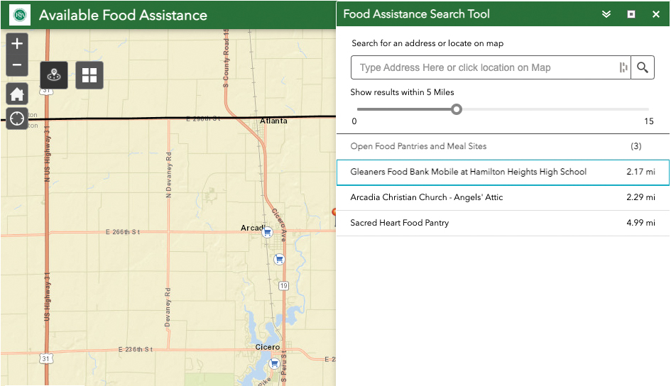 Food Assistance Map