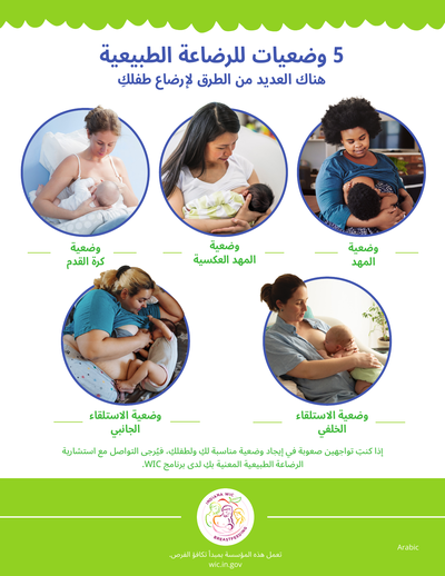 5 وضعيات للرضاعة الطبيعية